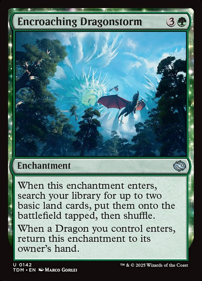 Encroaching Dragonstorm (142) - [Foil] Tarkir: Dragonstorm (TDM)
