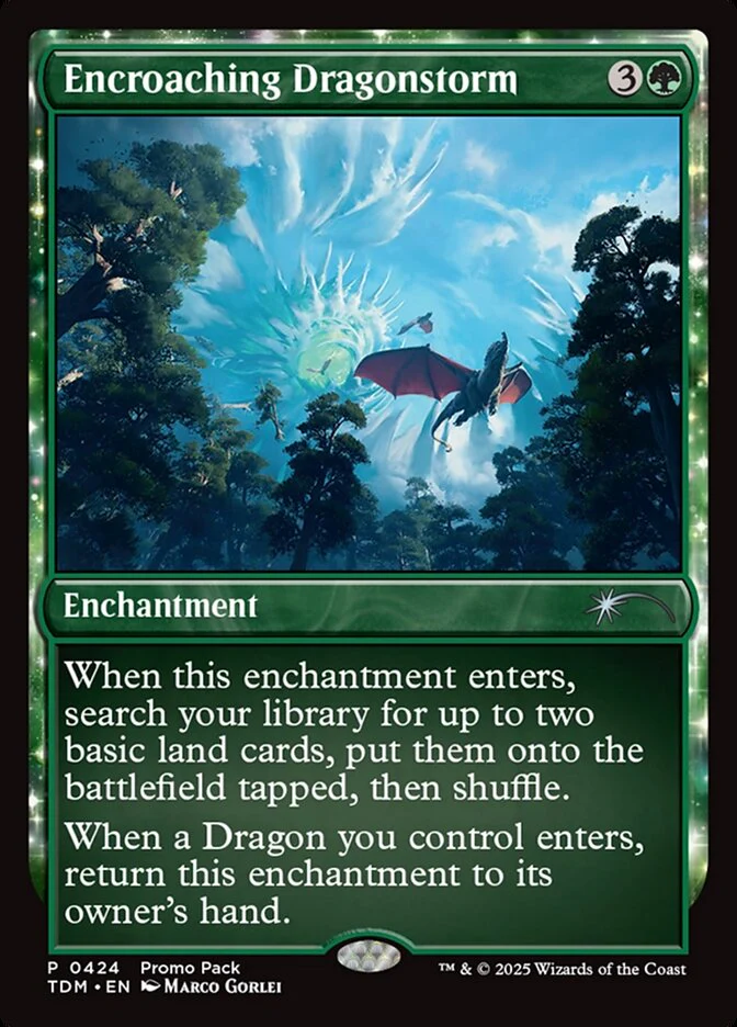 Encroaching Dragonstorm (424) - [Foil, Promo] Tarkir: Dragonstorm (TDM)