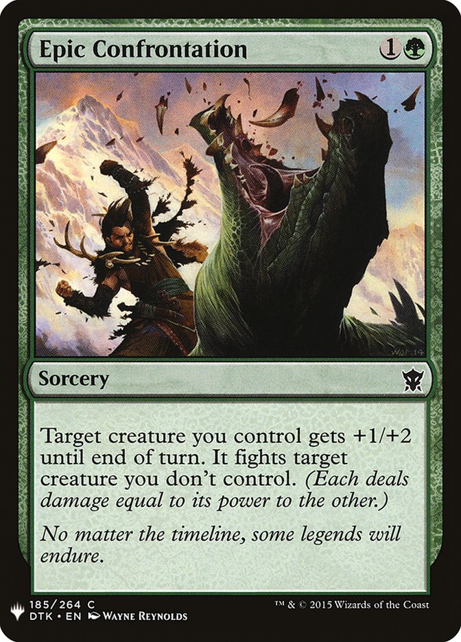 Epic Confrontation - The List (PLST)