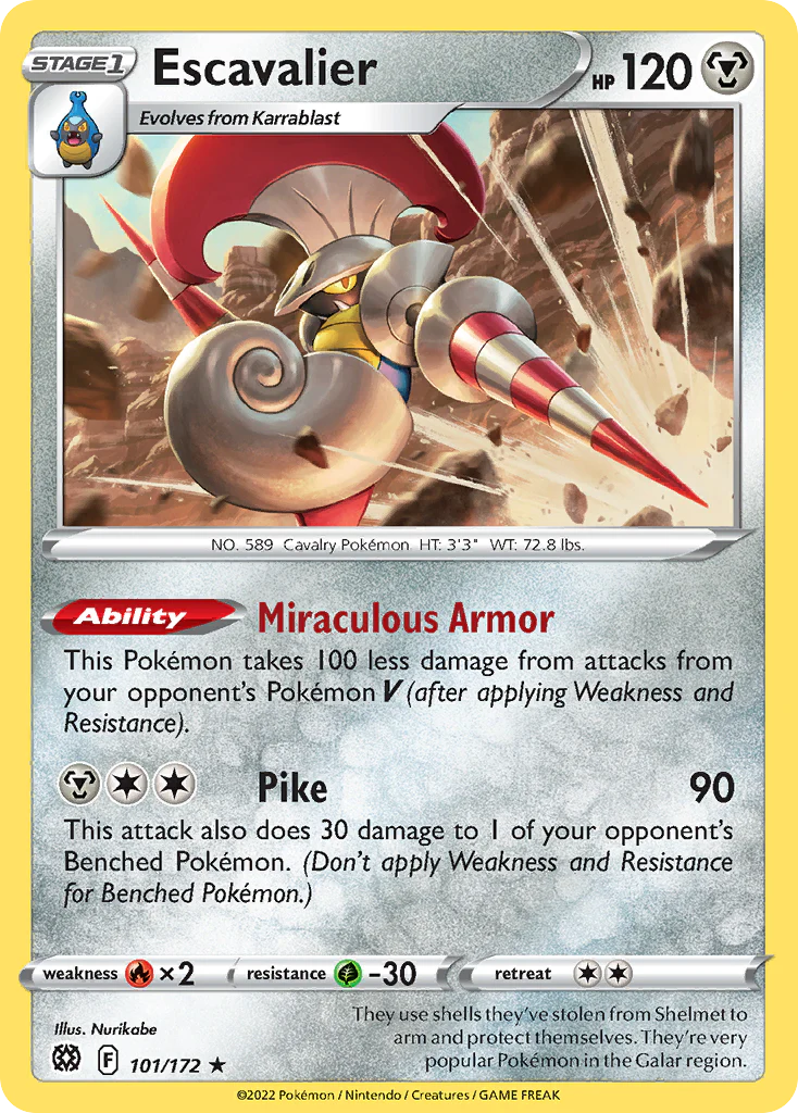 Escavalier (101/172) - Brilliant Stars (BRS)