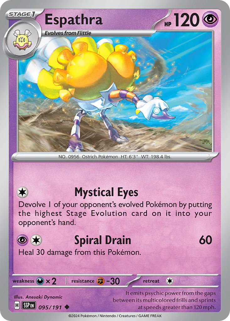 Espathra (95/191) - [Reverse Holo] Surging Sparks (SSP)