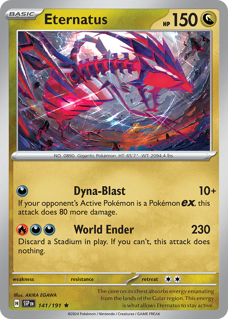 Eternatus (141/191) - [Reverse Holo] Surging Sparks (SSP)