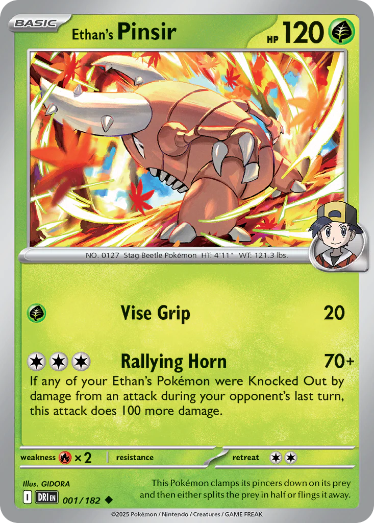 Ethan's Pinsir (1/182) - [Reverse Holo] Destined Rivals (DRI)