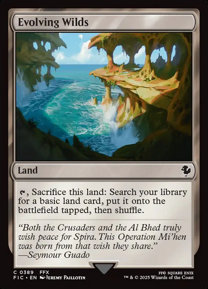 Evolving Wilds (389) - [Surge Foil] Final Fantasy Commander (FIC)
