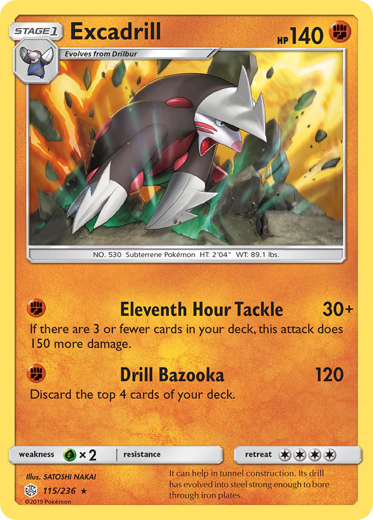 Excadrill (115/236) - [Holo Foil] Cosmic Eclipse (CEC)
