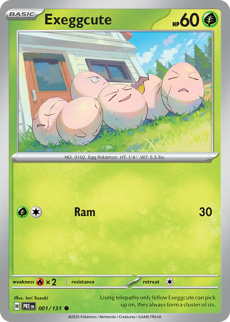 Exeggcute (1/131) - [Reverse Holo] Prismatic Evolutions (PRE)