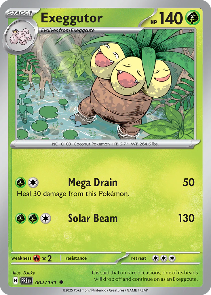 Exeggutor (2/131) - [Reverse Holo] Prismatic Evolutions (PRE)