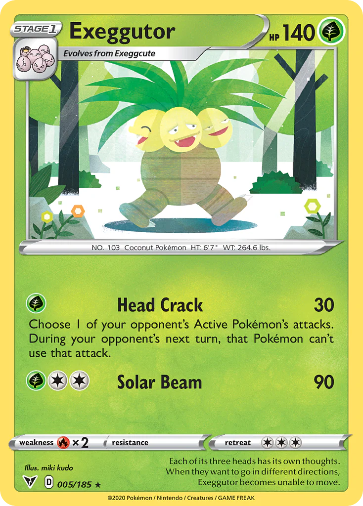 Exeggutor (5/185) - [Reverse Holo] Vivid Voltage (VIV)