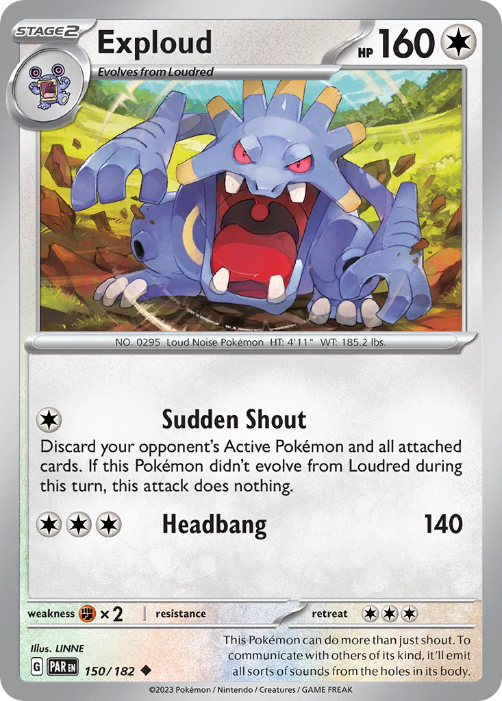 Exploud (150/182) - [Reverse Holo] Paradox Rift (PAR)