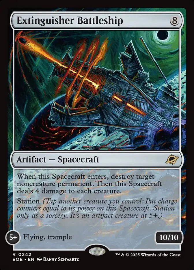Extinguisher Battleship (242) - [Foil] Edge of Eternities (EOE)