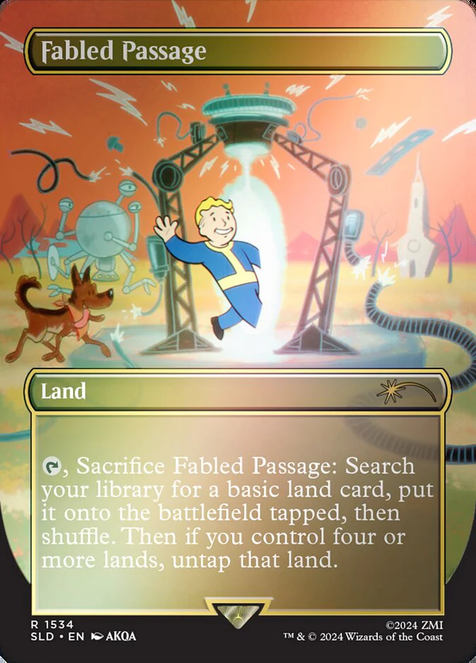 Fabled Passage (1534‚òÖ) - [Foil, Borderless] Secret Lair Drop (SLD)