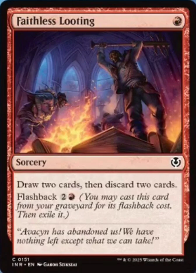 Faithless Looting - [Foil] Innistrad Remastered (INR)