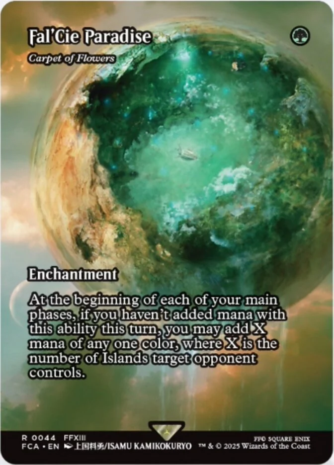Fal'Cie Paradise - Carpet of Flowers (44) - [Foil, Borderless] Final Fantasy: Through the Ages (FCA)