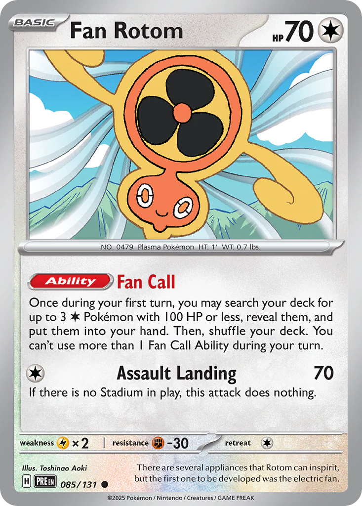 Fan Rotom (85/131) - [Reverse Holo] Prismatic Evolutions (PRE)