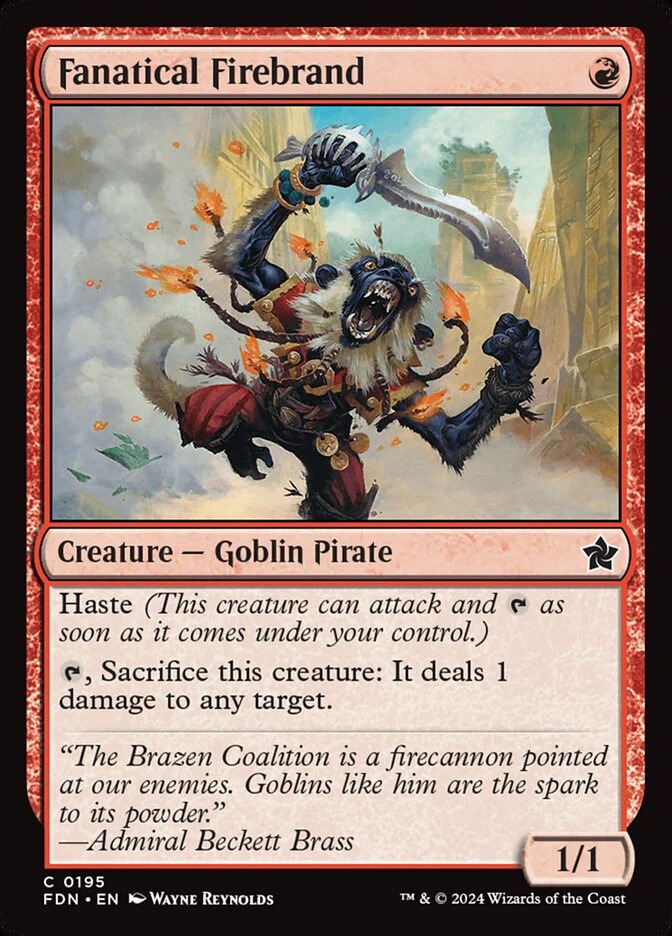 Fanatical Firebrand - [Foil] Foundations (FDN)