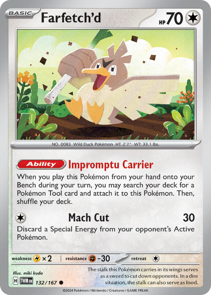Farfetch'd (132/167) - [Reverse Holo] Twilight Masquerade (TWM)