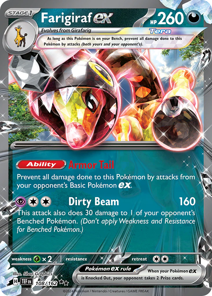 Farigiraf ex (108/162) - [Holo Foil] Temporal Forces (TEF)