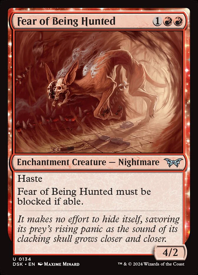 Fear of Being Hunted - [Foil] Duskmourn: House of Horror (DSK)