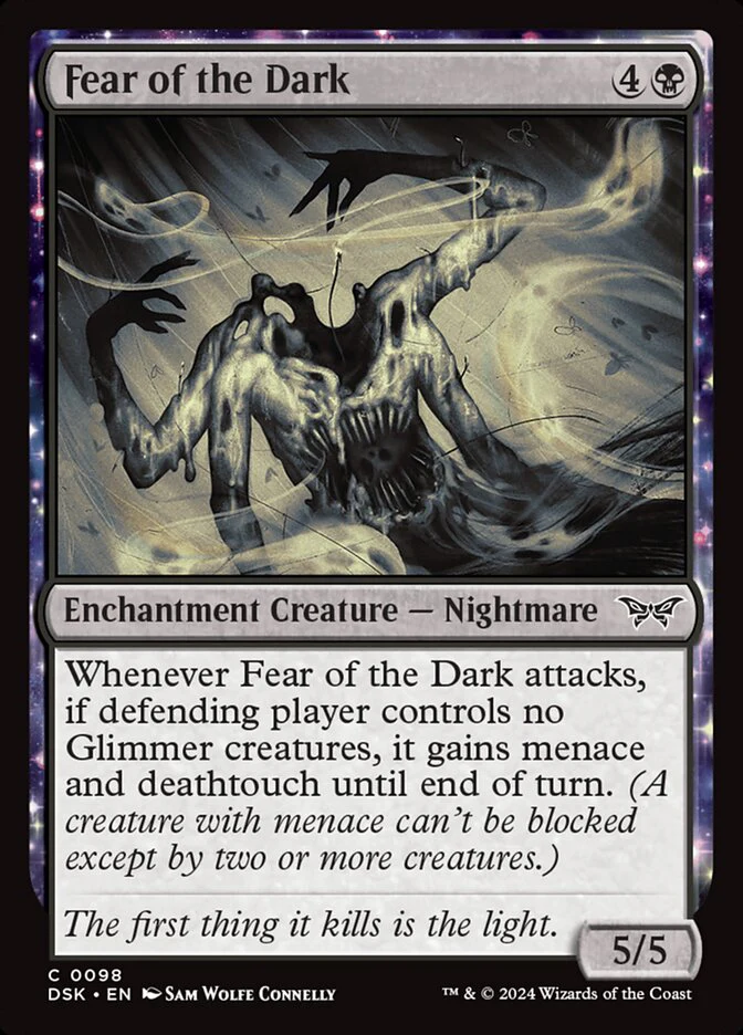 Fear of the Dark - [Foil] Duskmourn: House of Horror (DSK)