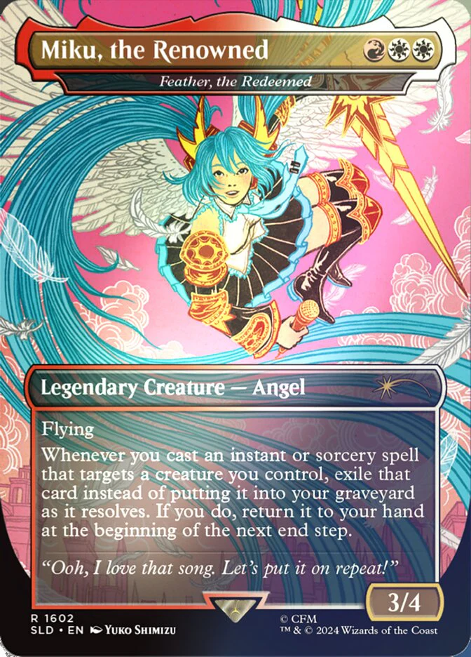 Feather, the Redeemed (1602‚òÖ) - [Foil, Borderless] Secret Lair Drop (SLD)