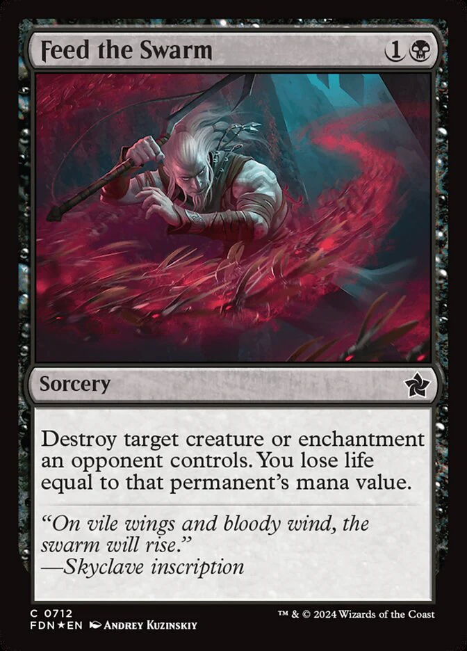 Feed the Swarm - [Foil] Foundations (FDN)
