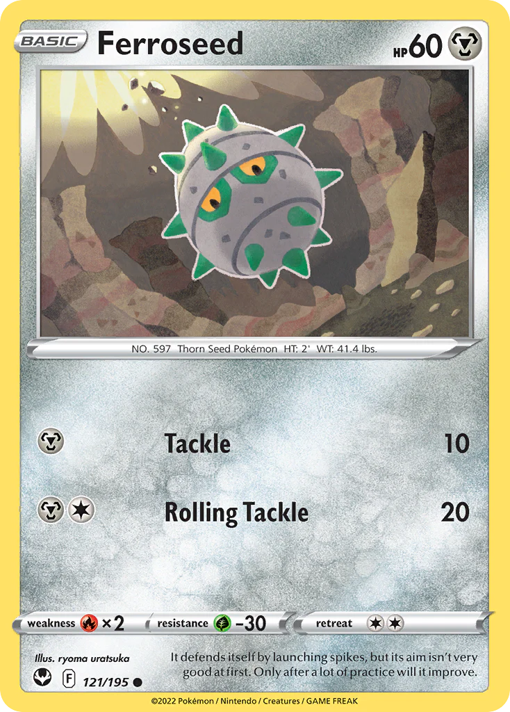 Ferroseed (121/195) - [Reverse Holo] Silver Tempest (SIT)