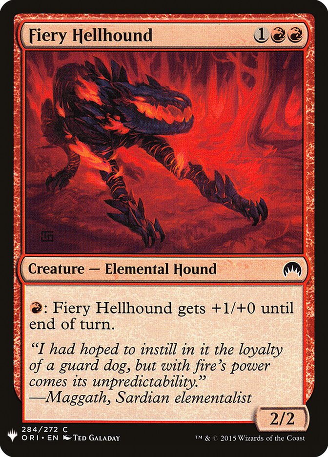 Fiery Hellhound - The List (PLST)