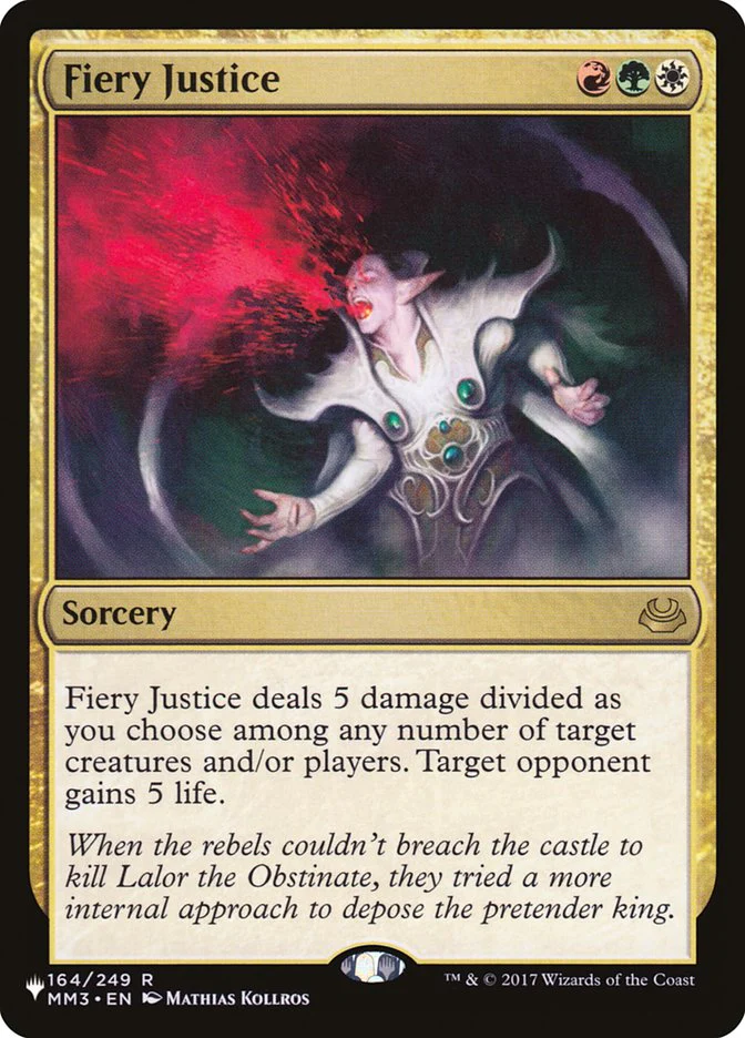 Fiery Justice - The List (PLST)