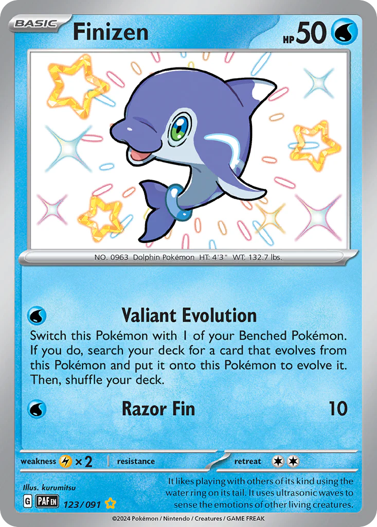 Finizen (123/91) - [Shiny Holo] Paldean Fates (PAF)