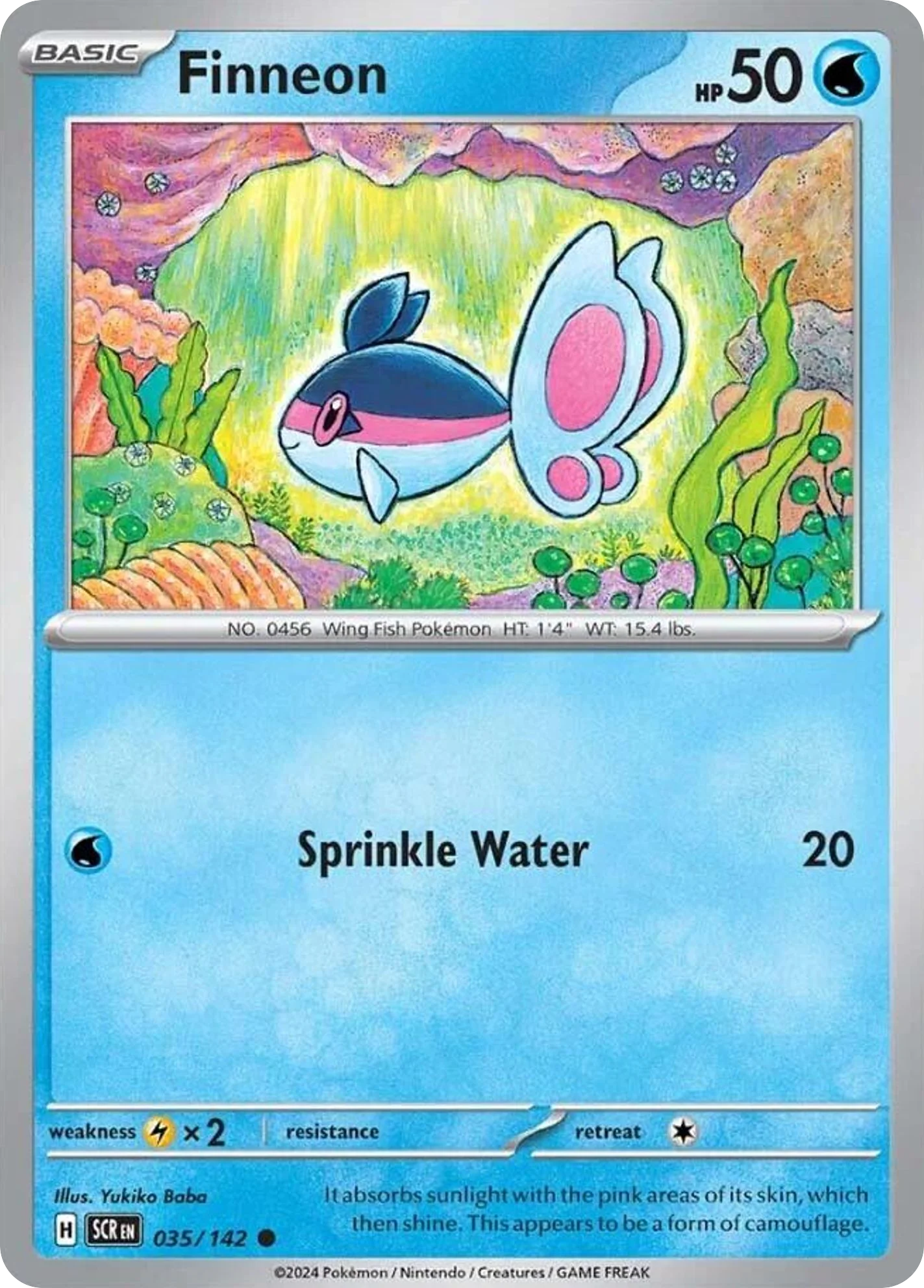 Finneon (35/142) - [Reverse Holo] Stellar Crown (SCR)