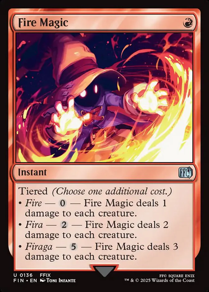 Fire Magic (136) - [Foil] Final Fantasy (FIN)