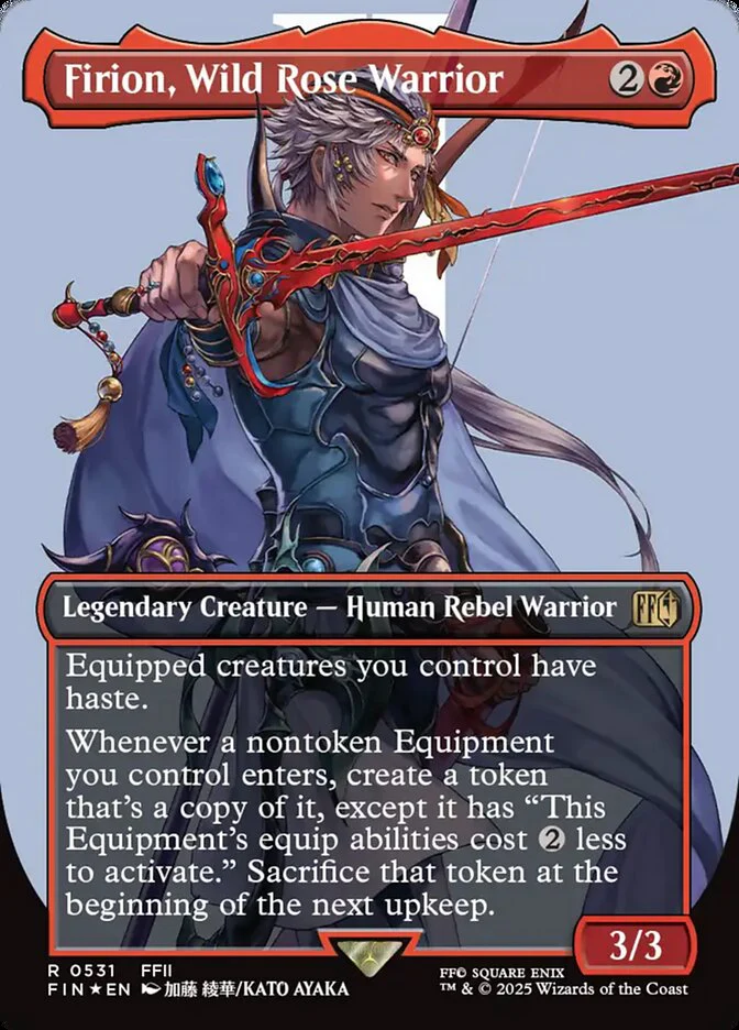 Firion, Wild Rose Warrior (531) - [Surge Foil, Borderless] Final Fantasy (FIN)