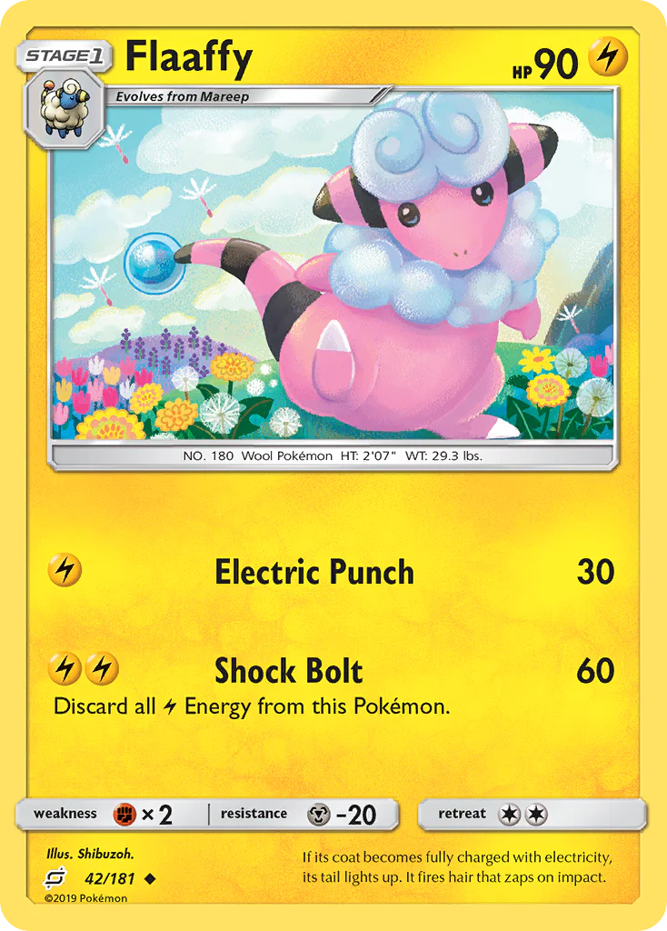 Flaaffy (42/181) - [Reverse Holo] Team Up (TEU)