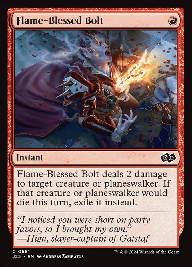 Flame-Blessed Bolt - Foundations Jumpstart (J25)