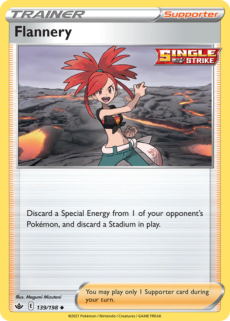 Flannery (139/198) - [Reverse Holo] Chilling Reign (CRE)