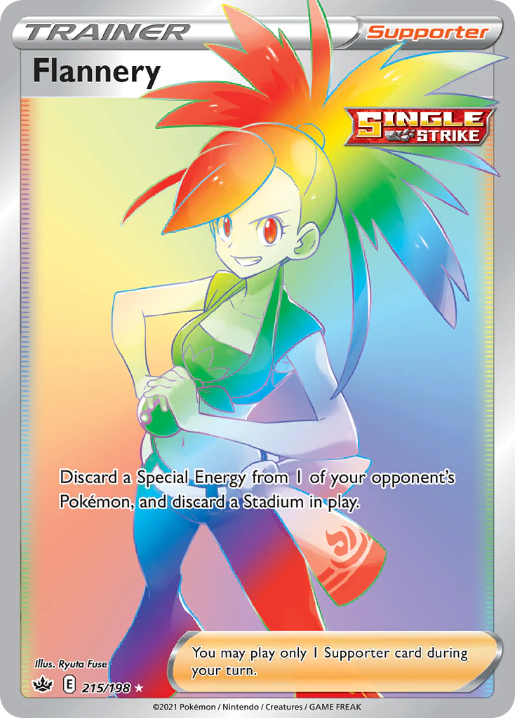 Flannery (215/198) - [Rainbow Holo] Chilling Reign (CRE)