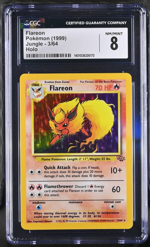 Flareon #3 - [Graded CGC 8] - Jungle (JU)