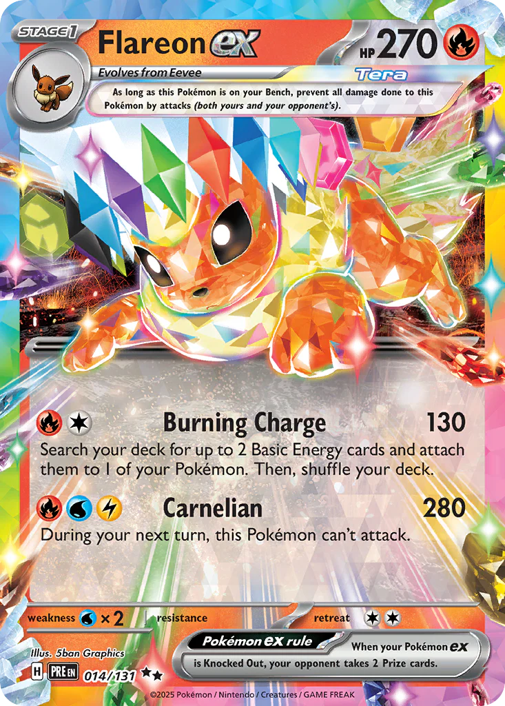 Flareon ex (14/131) - [Holo Foil] Prismatic Evolutions (PRE)