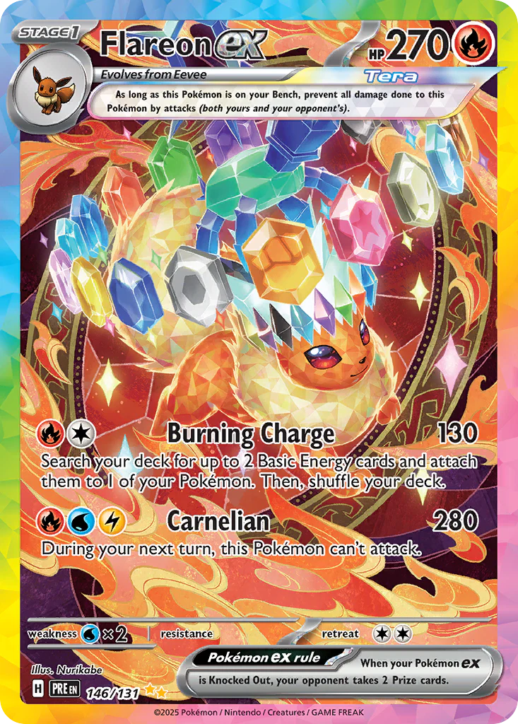 Flareon ex (146/131) - [Special Illustration Rare] Prismatic Evolutions (PRE)