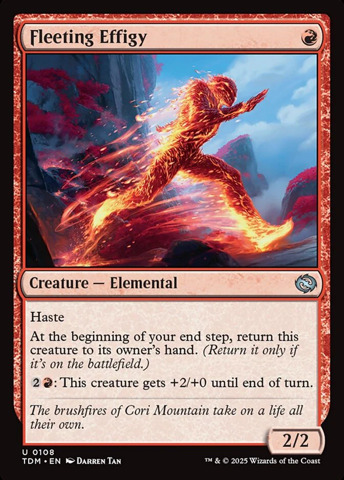 Fleeting Effigy (108) - [Foil] Tarkir: Dragonstorm (TDM)