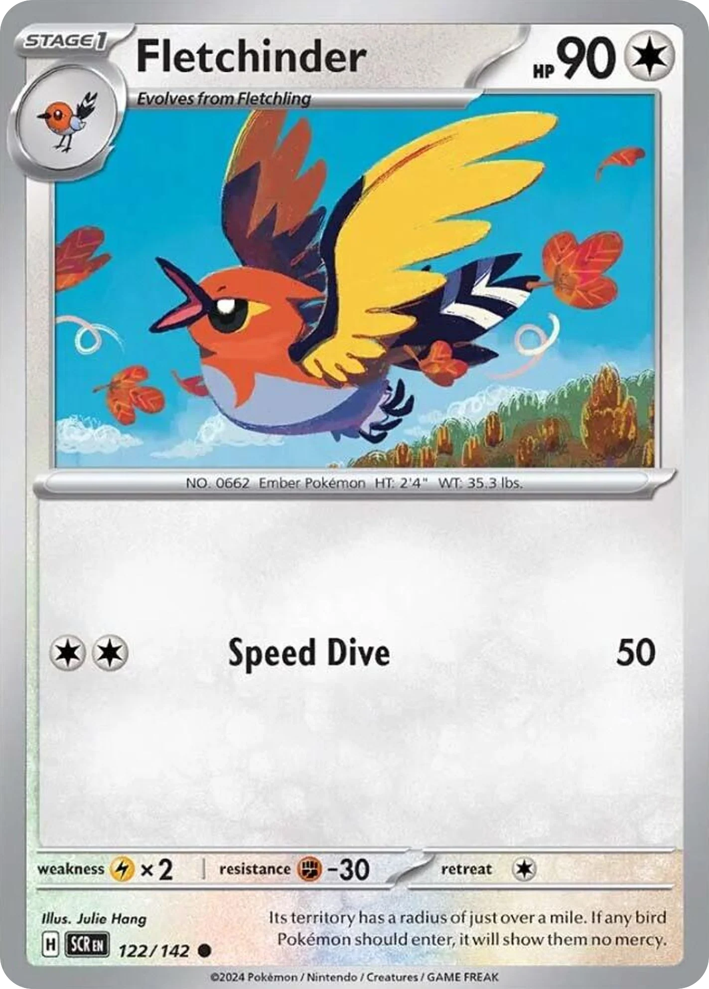 Fletchinder (122/142) - Stellar Crown (SCR)