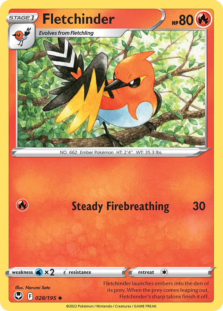 Fletchinder (28/195) - Silver Tempest (SIT)
