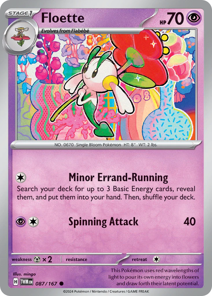 Floette (87/167) - [Reverse Holo] Twilight Masquerade (TWM)