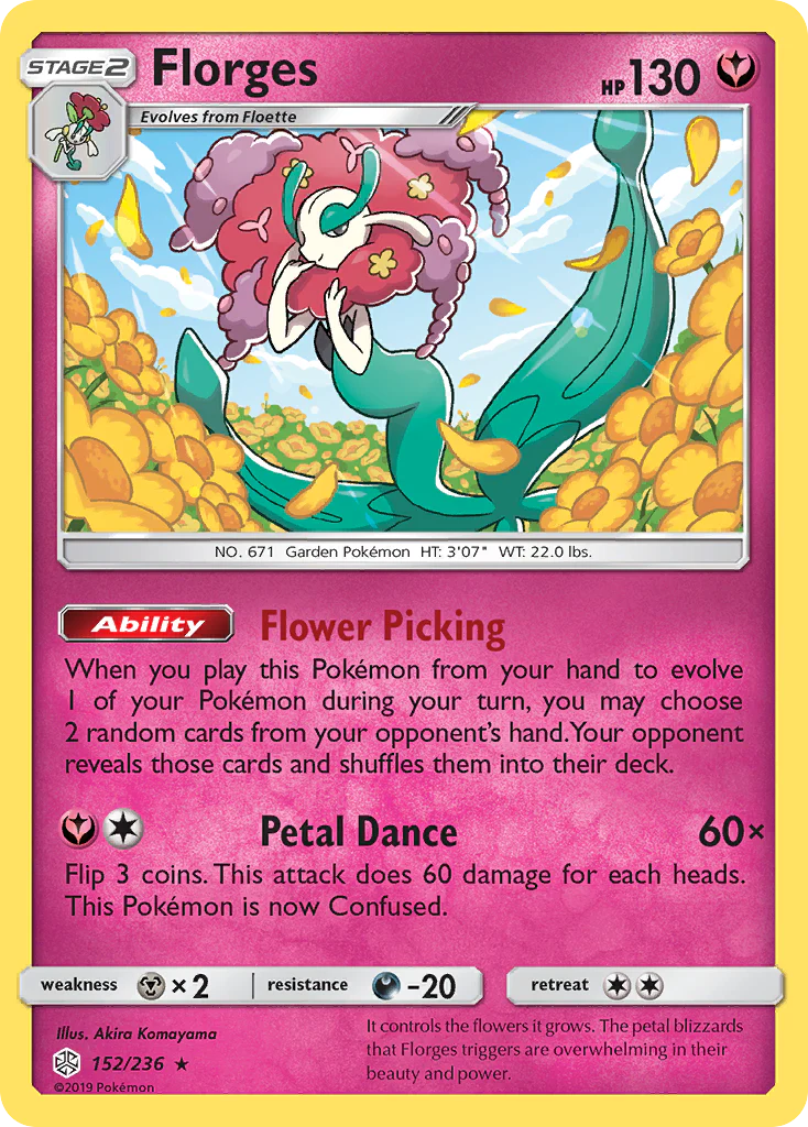 Florges (152/236) - [Holo Foil] Cosmic Eclipse (CEC)