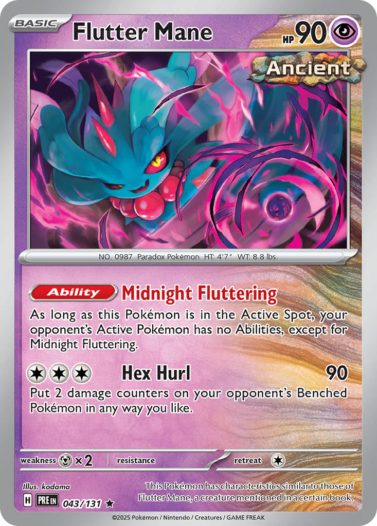 Flutter Mane (43/131) - [Reverse Holo] Prismatic Evolutions (PRE)