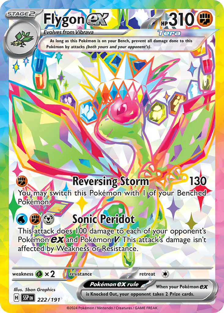 Flygon ex (222/191) - [Full Art] Surging Sparks (SSP)