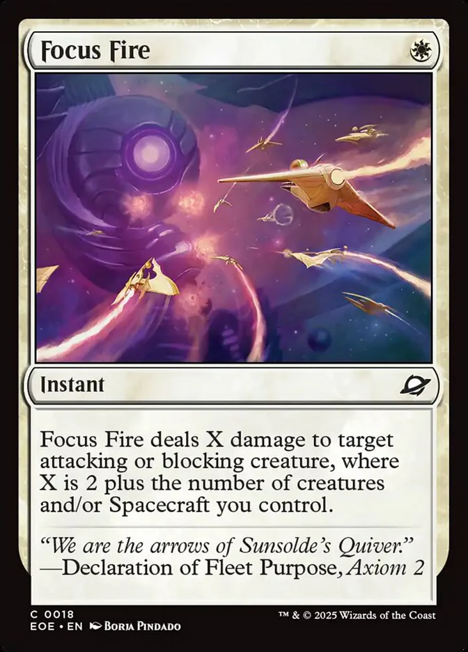 Focus Fire (18) - [Foil] Edge of Eternities (EOE)