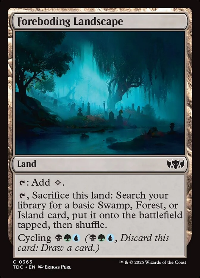 Foreboding Landscape - Tarkir: Dragonstorm Commander (TDC)