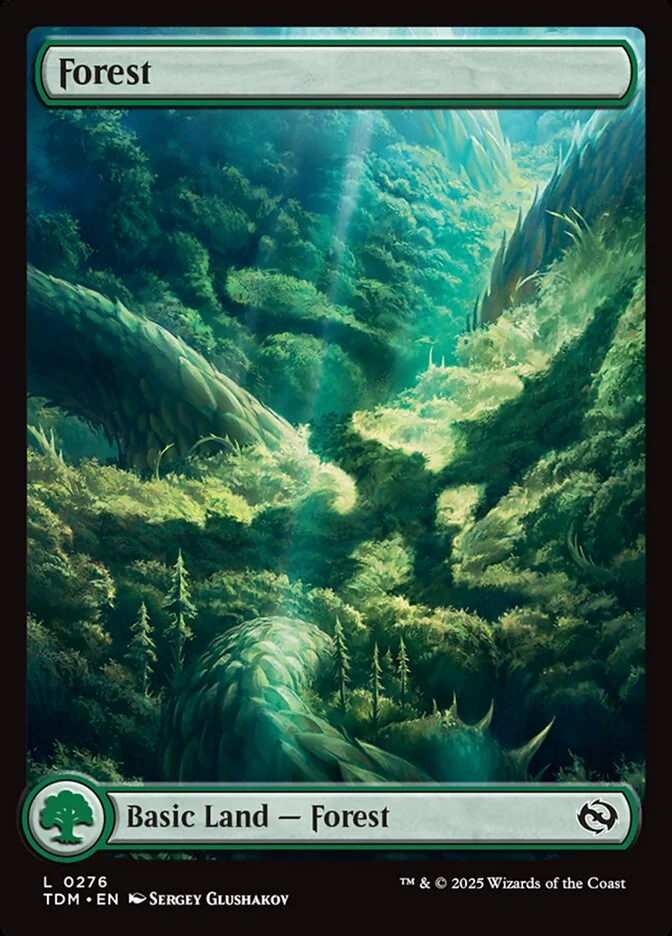 Forest (276) - [Full Art] Tarkir: Dragonstorm (TDM)