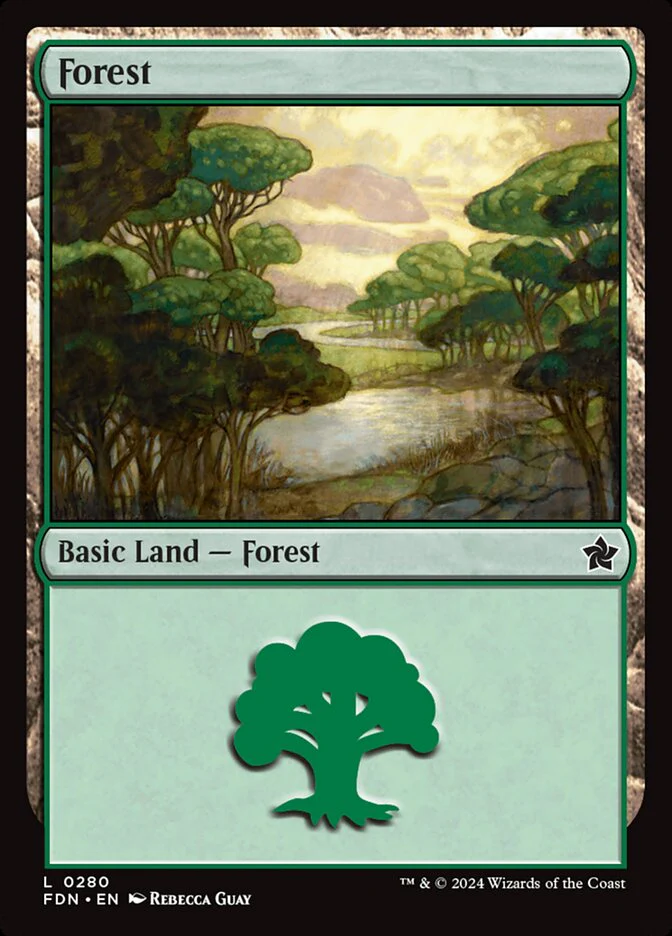 Forest (280) - [Foil] Foundations (FDN)